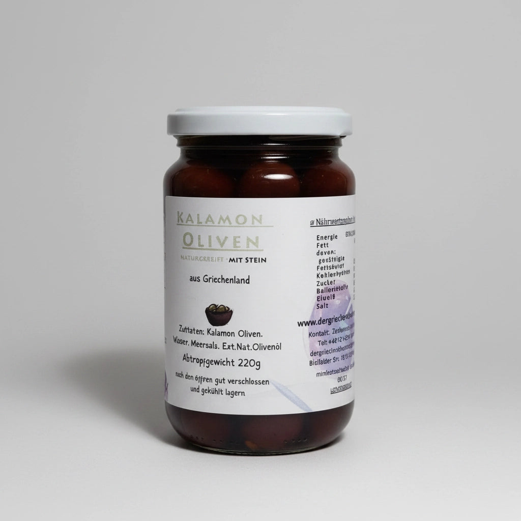 Kalamon Oliven -mit Stein